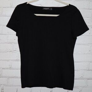 🤍✨ Notations V‑Neck Blouse‑Tee · Petite Medium · effortless everyday style